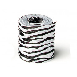 Zebra crinkle ribbon