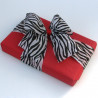 Zebra crinkle ribbon