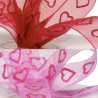 Organza heart ribbon
