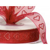Organza heart ribbon