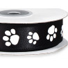 Paw print Satin ribbon