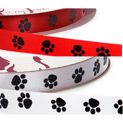 Acetate Paw print ribbon