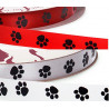 Acetate Paw print ribbon