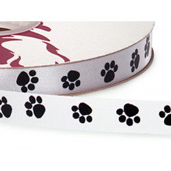 Paw print acetate ribbon