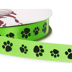Paw print acetate ribbon