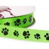 Paw print acetate ribbon