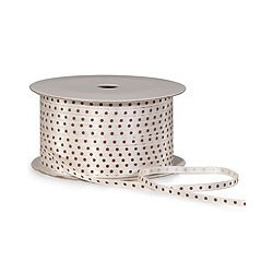 Choc polka dot ribbon