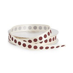 Choc polka dot ribbon