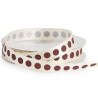 Choc polka dot ribbon
