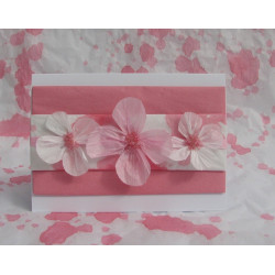 Pink flower card