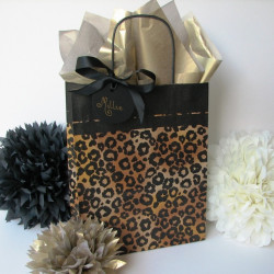 Leopard party bags