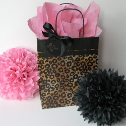 Leopard party bags