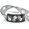 Paw print sheer ribbon