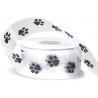Paw print sheer ribbon
