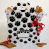 Paw print gable box