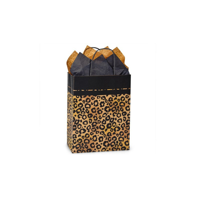 Leopard print gift bag