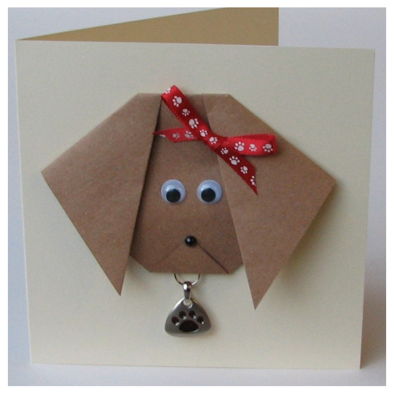 Puppy dog charm card