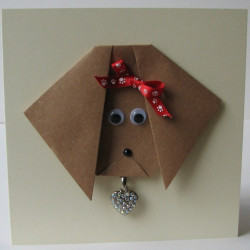 Puppy dog charm card