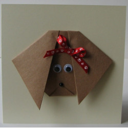 Puppy dog charm card